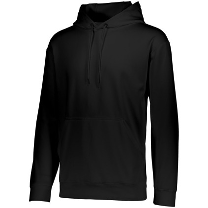 Augusta Wicking Fleece Hooded Sweatshirt - Black and More