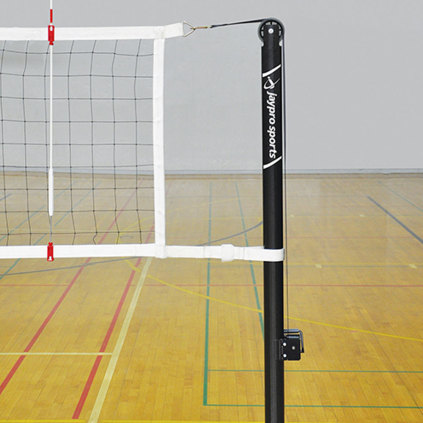 Volleyball Net Systems & Accessories | Jaypro Carbon Ultralite 2-Court ...