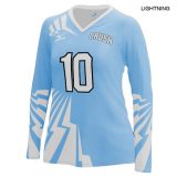 V-NECK- Long Sleeve Custom Jerseys - Peligro Sublimated Jerseys